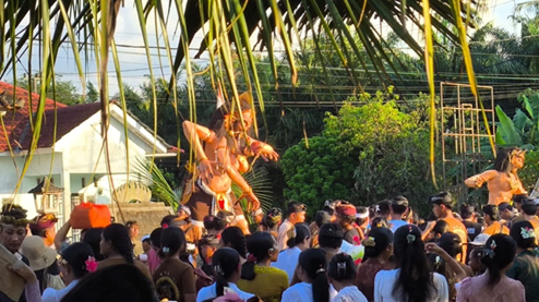 Ribuan Umat Hindu Ikuti Upacara Tawur Agung, Kecamatan Seputih Mataram, Lampung Tengah